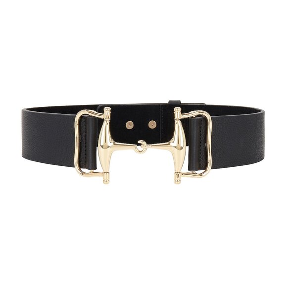 NWT Taylor Swift B-low The Belt Lukas Leather Belt Black Gold / S main image 6